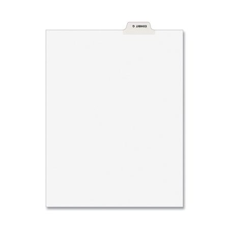 Avery Dennison Avery, Avery-Style Preprinted Legal Bottom Tab Divider, Exhibit G, Letter, White, 25/pk 11946
